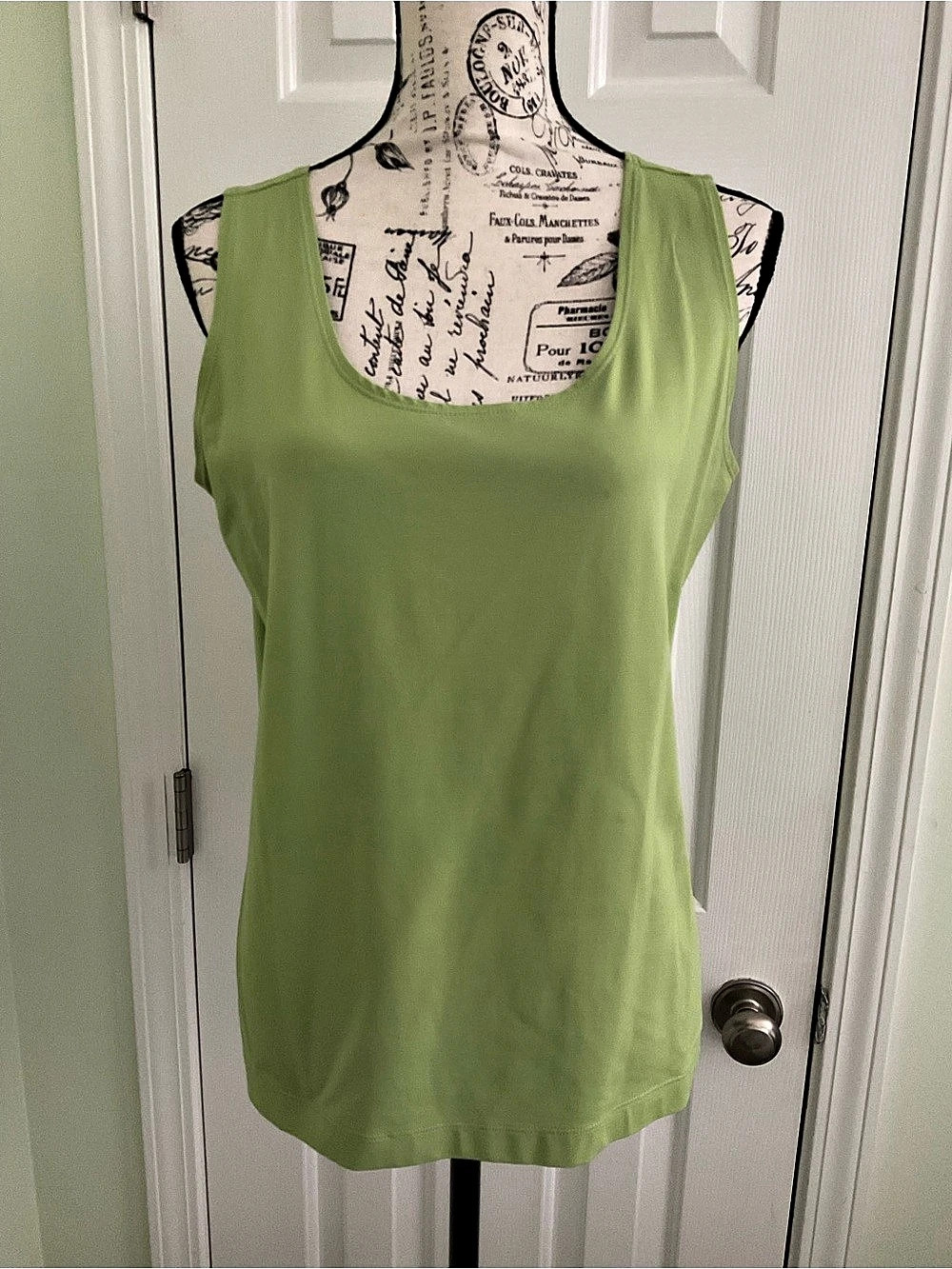 Chico's Microfiber Tank Top Green Size 2